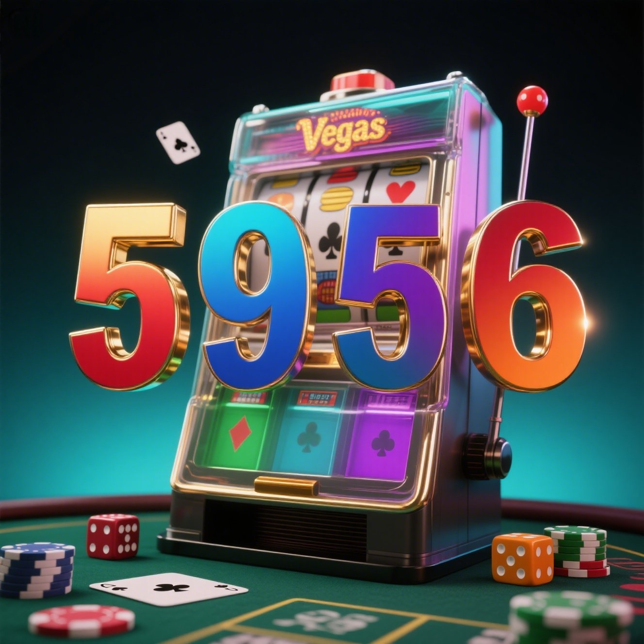 5956